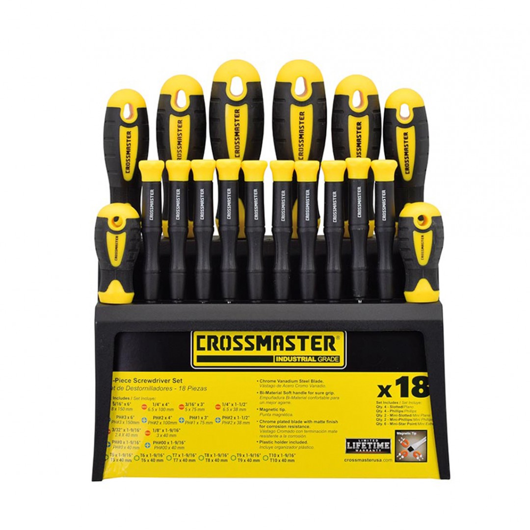 set-destornilladores-x-18-pcs-crossmaster-bta017
